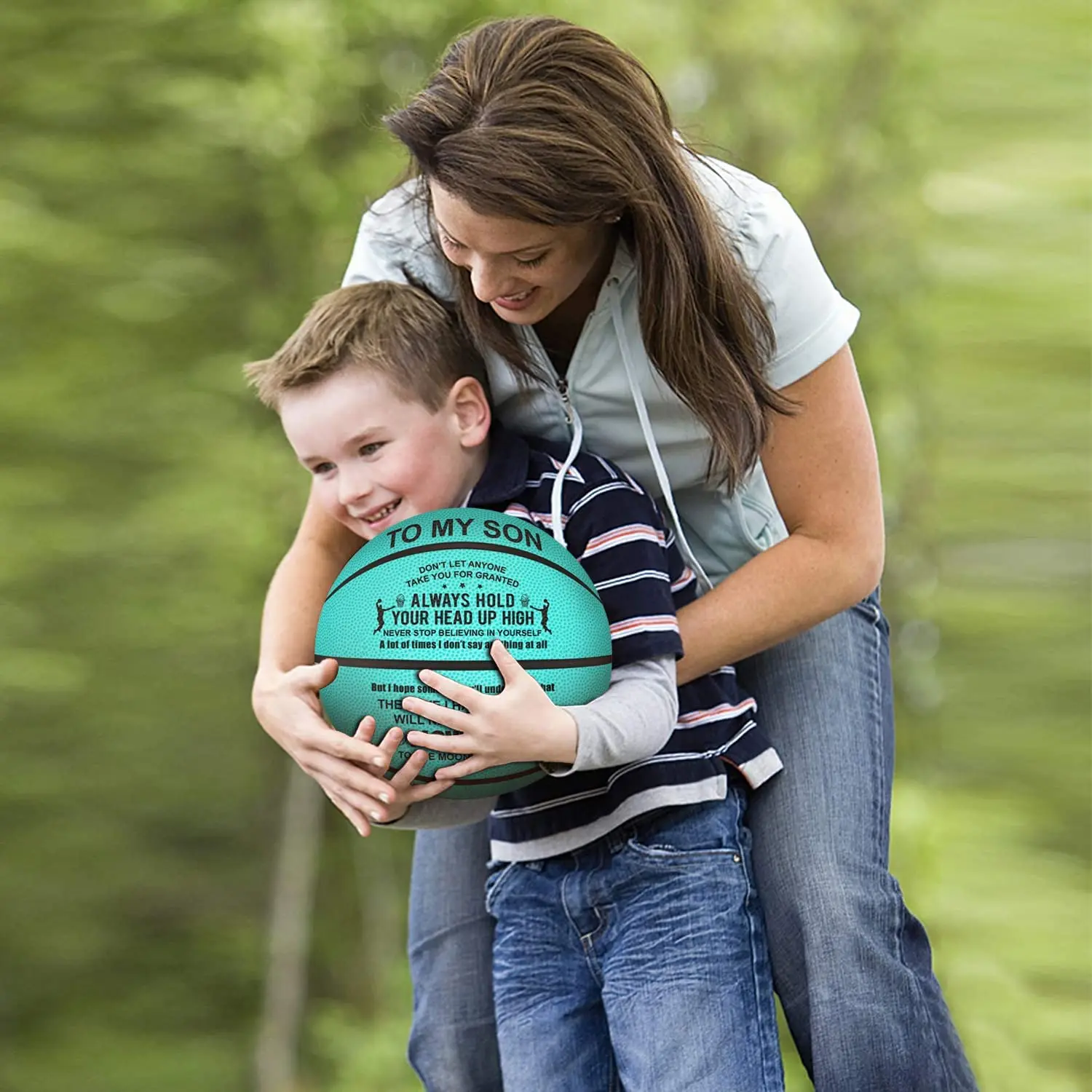 New Size 7 Engraved Basketball Gifts for Son to My Son from Dad Christmas Birthday Gifts Indoor/Oudoor Personlized Basketball