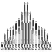 9/18Pcs Magnetic Nonslip Screwdriver Drill Bit Set Carbon Steel Impact Driver Cross Head Electric Drill Screwdriver Tips