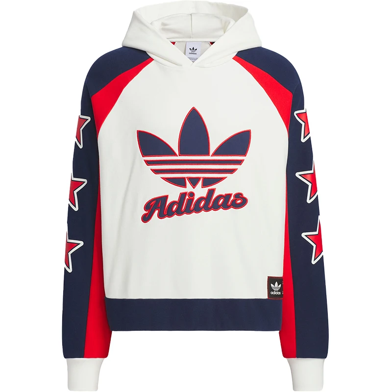 Felpa con cappuccio patchwork moda unisex originale autentica ufficiale Adidas JN0779
