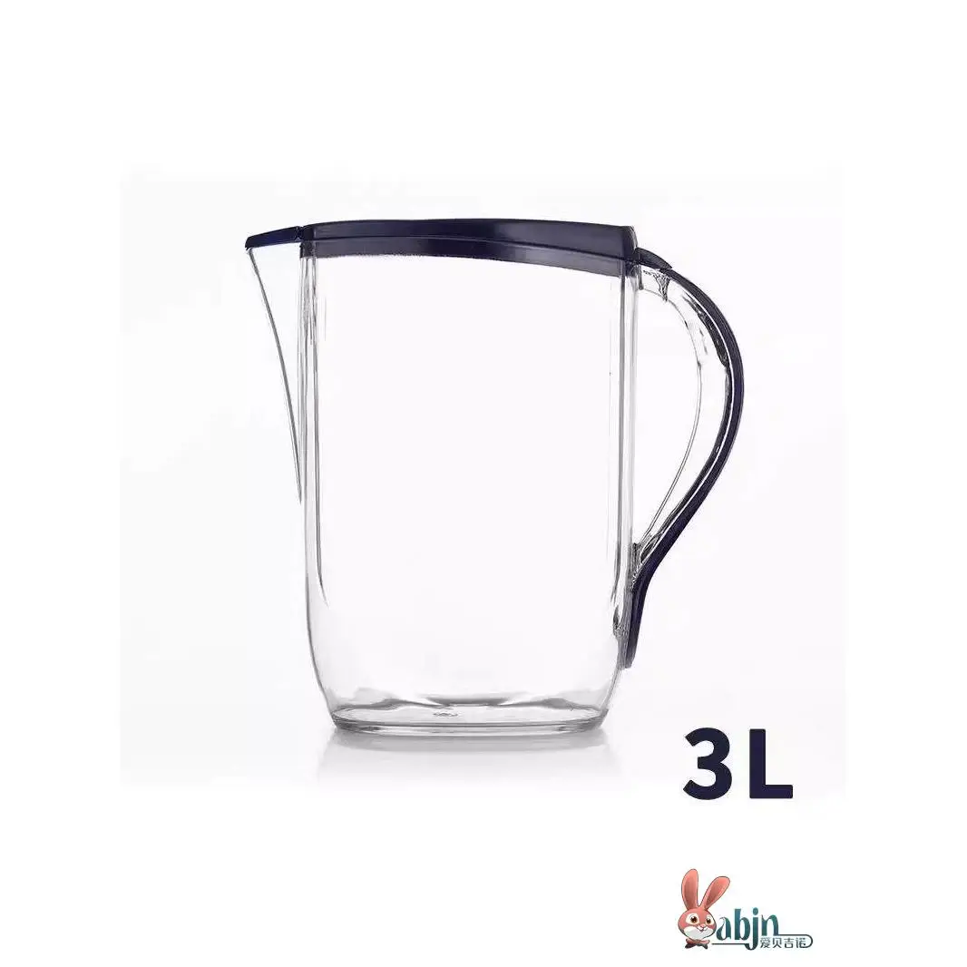 

Heat Resistant Plastic Tea Pot Large Capacity 2L3L Home Use Cold Water Pot for Summer Fruit Juice Cooling Water Pot