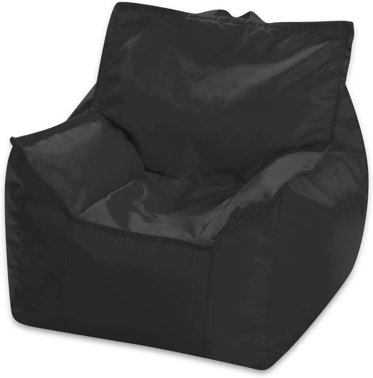 Comfy Bean Bag Chair for Kids and Teens, Perfect for Gaming, Reading, and TV Watching in Black