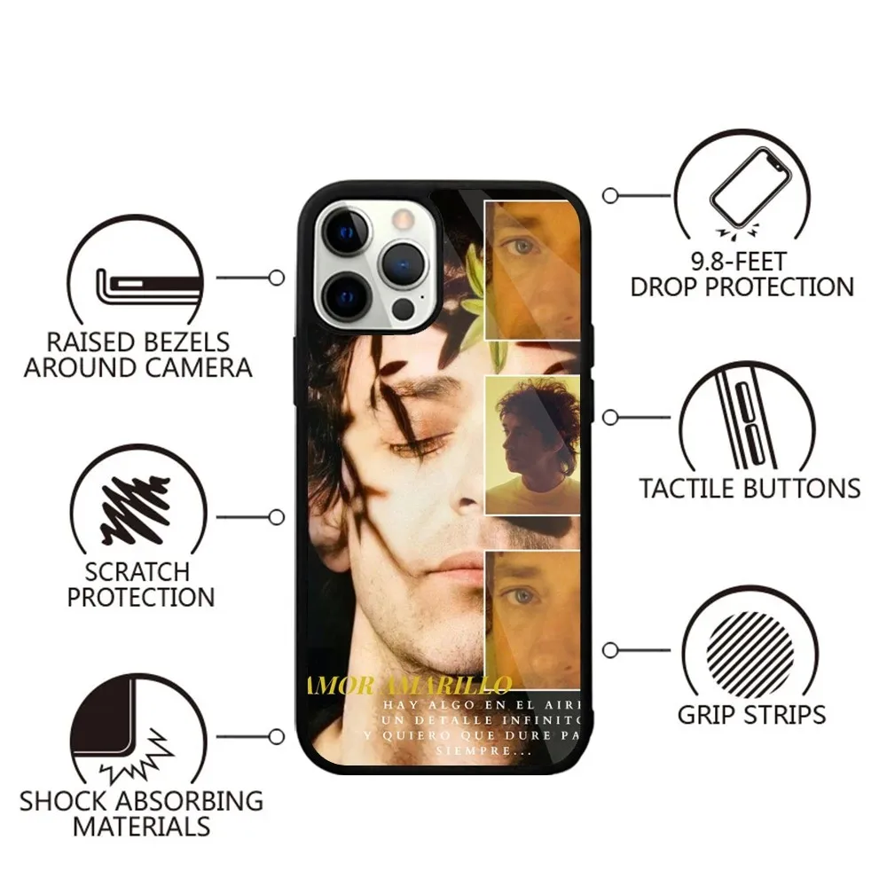 Soda Stereo Gustavo Cerati Phone Case Strong Magnetic For IPhone 15,14,13,Pro,Max,Plus,11,12,Mini For Magsafe Wireless Charging