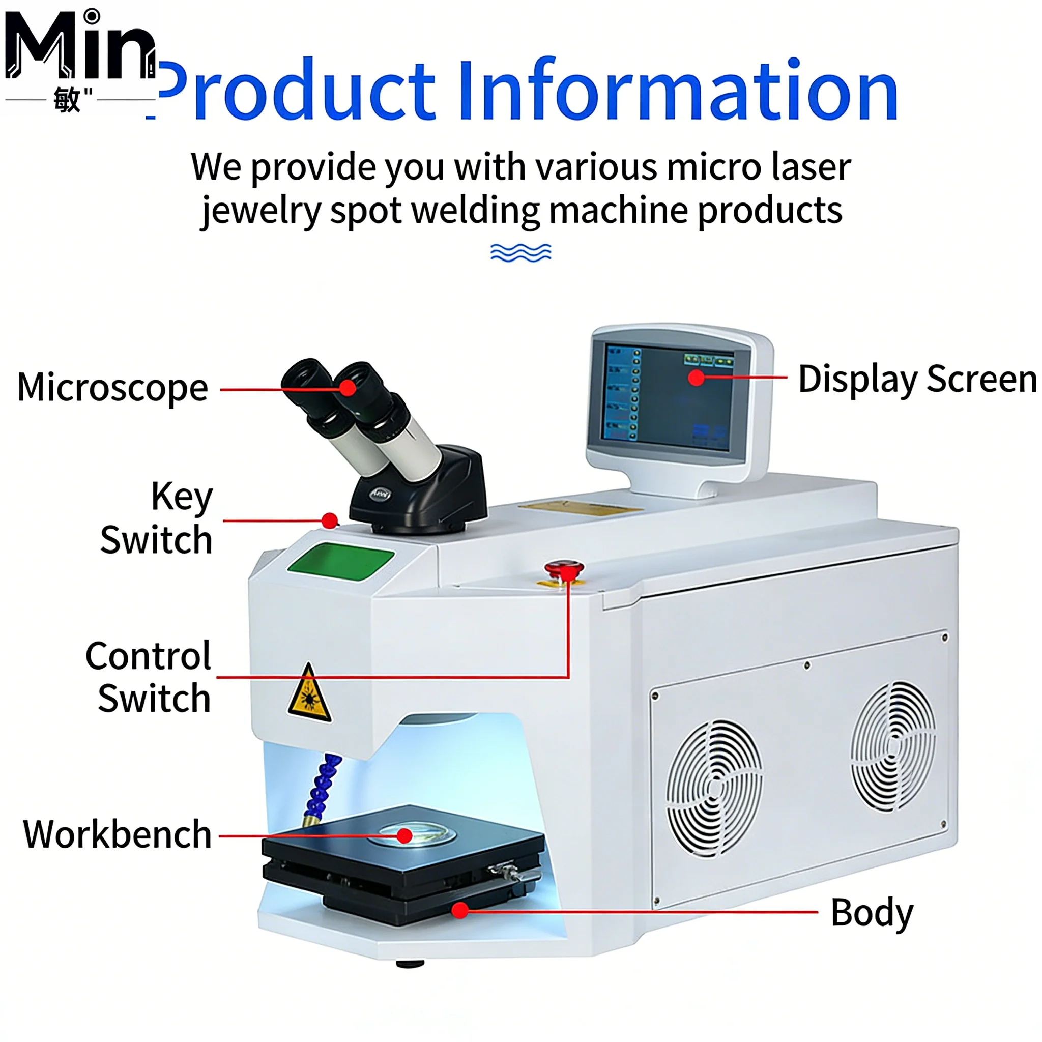 100W Professional New Condition Welder Jewelry Soldering Repairing Machine for Gold Silver