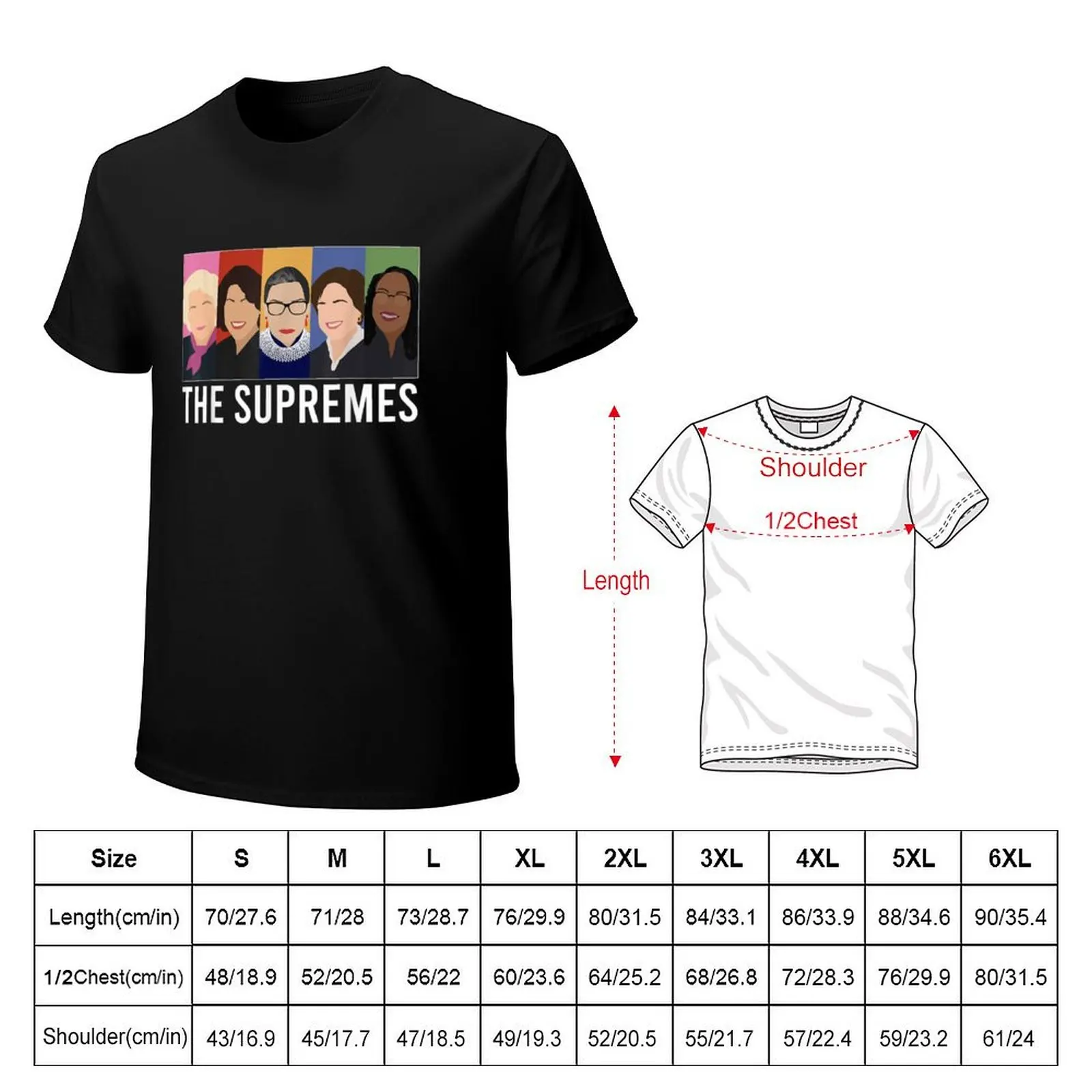 THE SUPREMES Ketanji Brown Jackson SCOTUS RBG Sotomayor Meme T-Shirt Fashion Letter Print T-Shirt