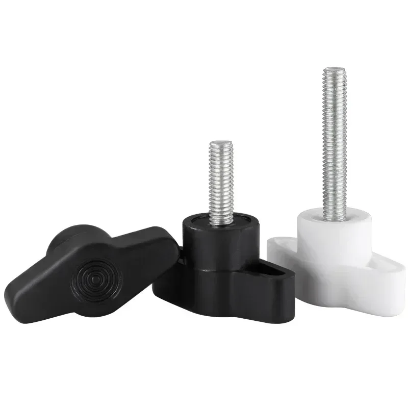 Juego de tornillos de acero inoxidable 304, pernos de mango de apriete manual, Kit de tornillos de perilla de mano con mango en Z, tornillo de apriete de pulgar de baquelita M4/5/6, 10 Uds.