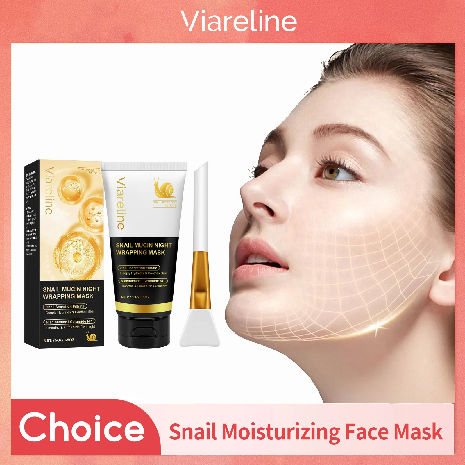 

Snail Collagen Peeling Mask Reduce Blackhead Oil Control Shrink Pore Anti Fine Line Deeply Hydrating Brighten Firming Face Care