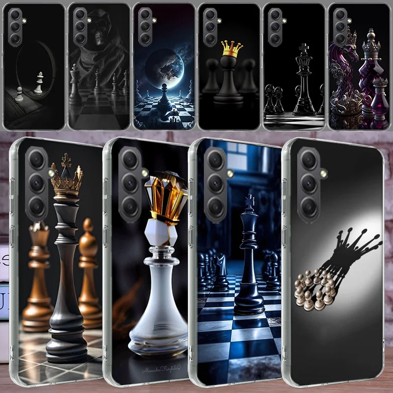 Competitive Chess Game Case For Phone Samsung Galaxy A12 A22 A32 A52 A52S A13 A23 A33 A53 A14 A24 A34 A54 5G A73 A42 A9 A8 A7 A6