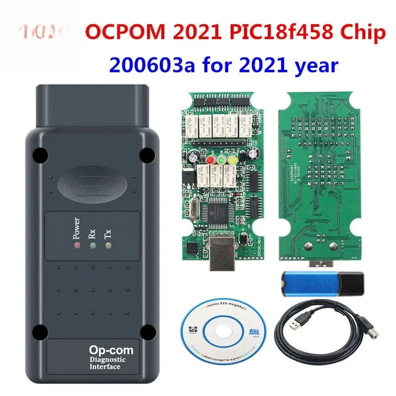 2021 OPCOM 200603a V1.95 firmware forOp OPCOM 2021 with PIC18f45 Chip OBDII Diagnostic Tool OP-COM v1.95 v1.99 v1.70 Opcom