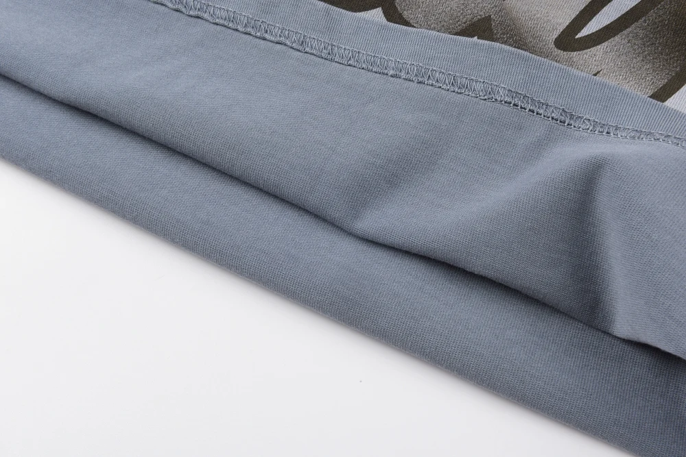 سانت فانيتي تي شيرت الرجال الصيف ملابس الشارع الماركات الرجعية تفعل القديمة عادية القطن إلكتروني الطباعة تنفس قصيرة الأكمام تي شيرت #6