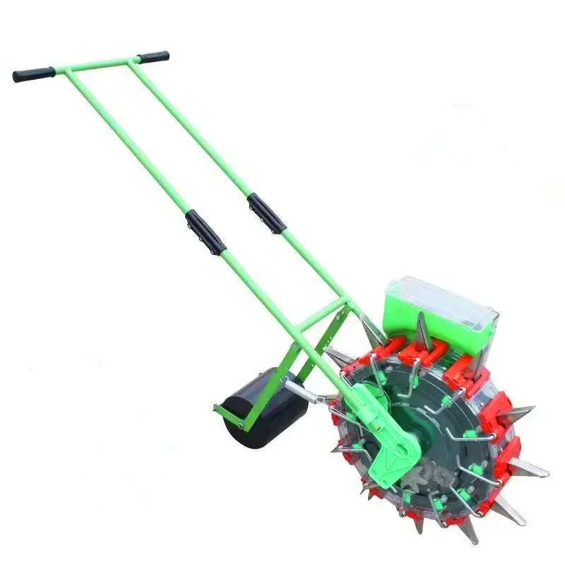 DD2244  Plants Cabbage Spreaders Coated Roller Seeder Steel Frame Plow Row Marker Blade Precision Push Seeder Garden Supplies