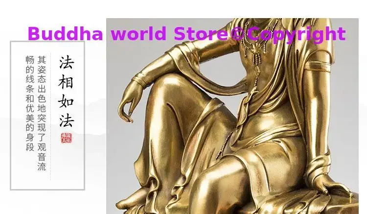 Special Offer High grade Copper Buddha statue Good luck God ZIZAI Guanyin PUSA home family efficacious safe protection Talisman