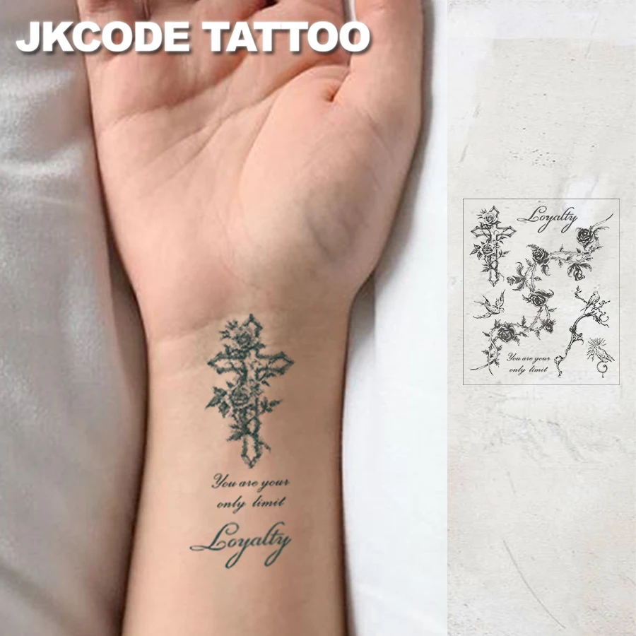 2-Piece Set of Waterproof Henna Tattoo Stickers, Suitable for Hands, Semi-Permanent Tattoos, Dandelion, Fairy, Hibiscus Flower, Butterfly Designs, Realistic Waterproof, Plant-Themed Hand-Painted Tattoos, Magic Tattoo Series, Lasts for 1-2 Weeks, Exclusively for Women