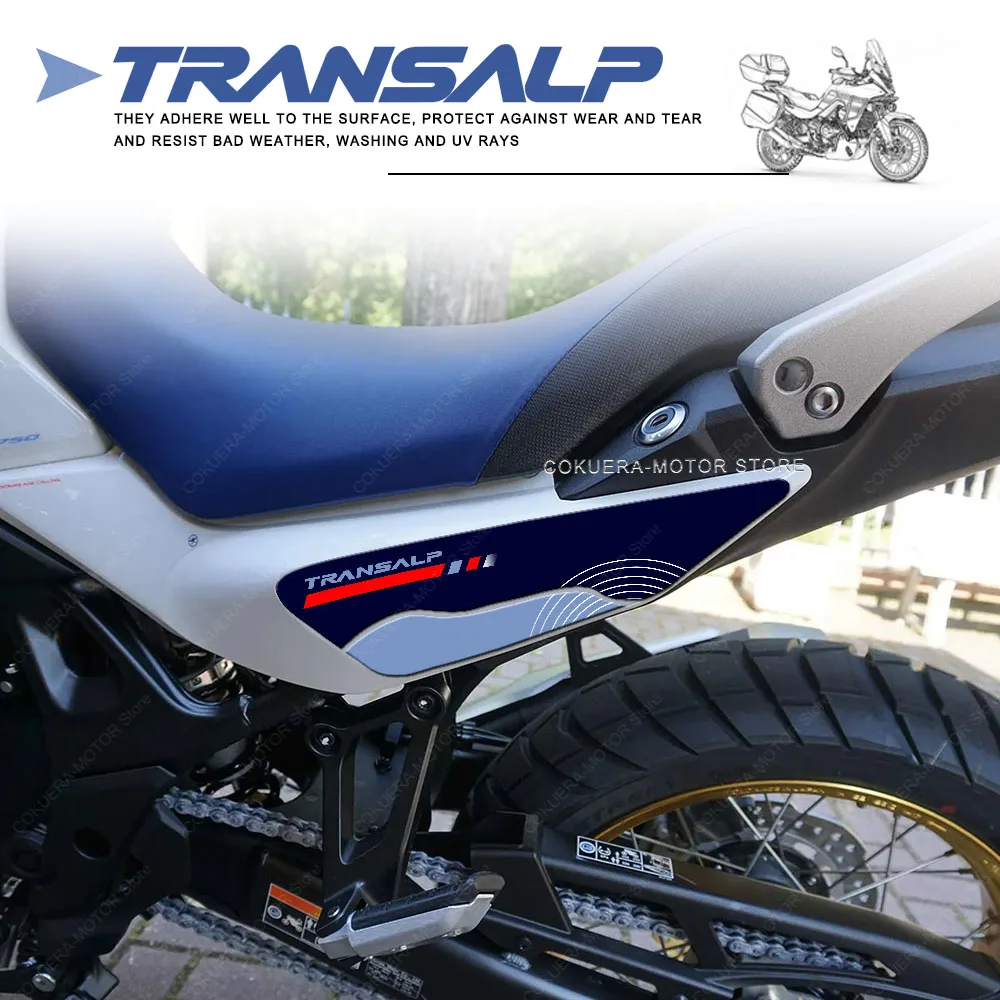 For XL750 Transalp 750 2023 Epoxy Resin Stickers Motocycle Tank 3D Sticker Anti Slip Protection Stickers Kit