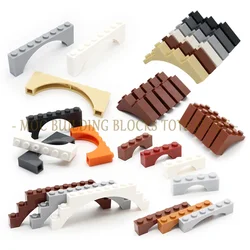 MOC Part Brick Arch Raised Bridge DIY Enlighten Constructions Creativity Building Blocks Assembles Compatible with Accessory Toy