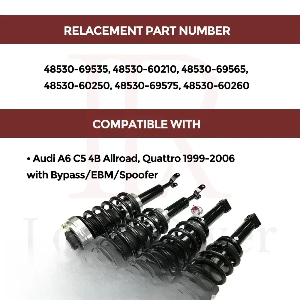 Комплект для переоборудования винтовой пружины, автомобильный амортизатор 4Z7616052A для Audi A6 C5 4B Allroad Quattro 1999-2006