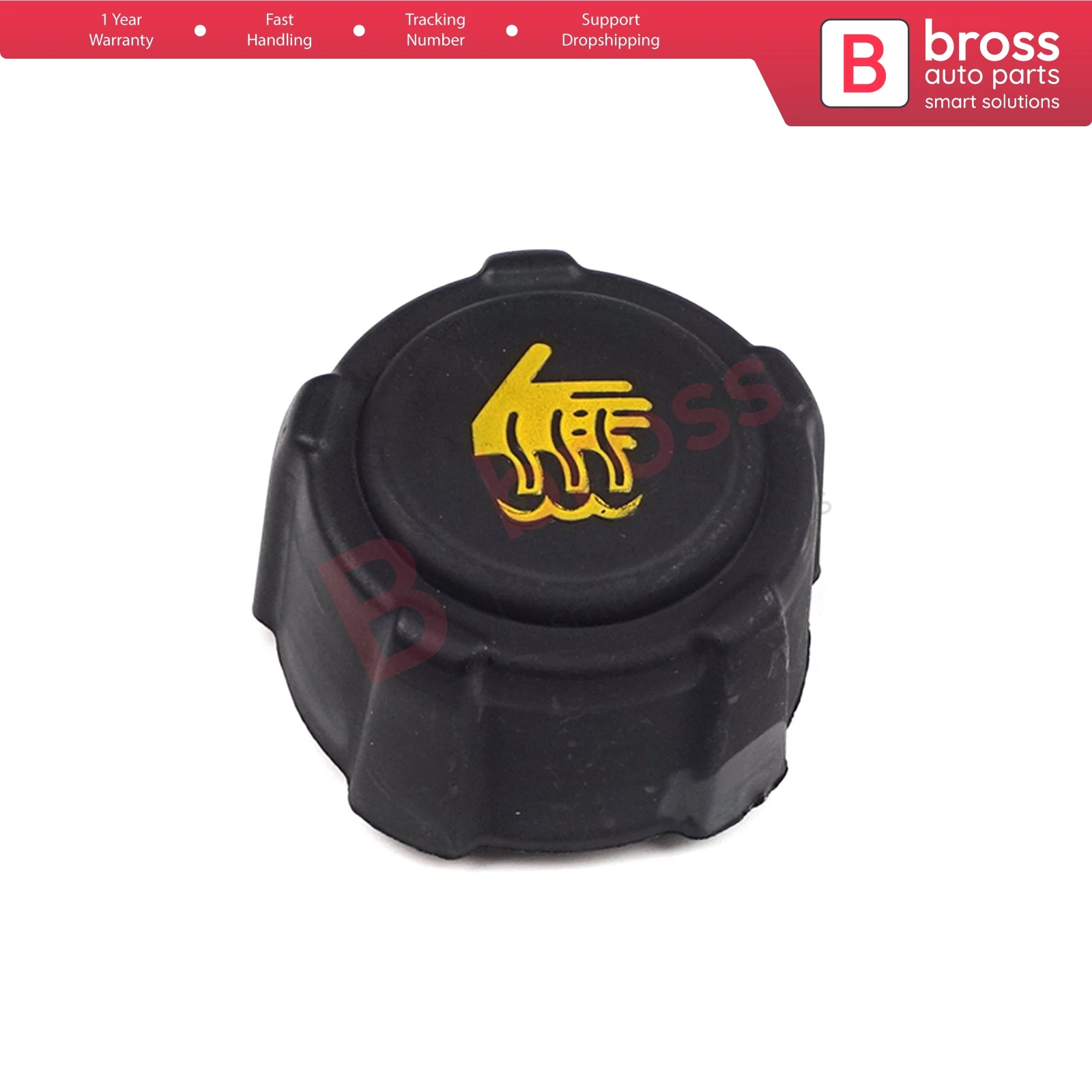 Bross Auto Parts BSP623 Radiator Expansion Tank Cap Lid 8200048024 for Renault Nissan Suzuki Citroen Opel Vauxhall Fast Shipment