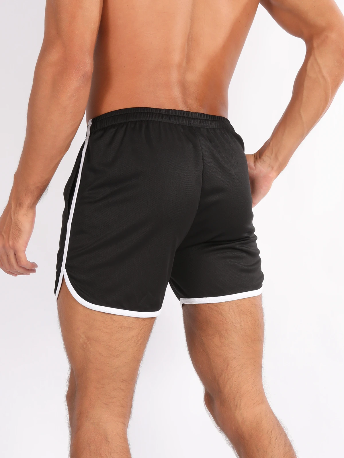 GITF Men\'s Gym Fitness Shorts Fitness Running Sports Jogging Training Men\'s 2025 Summer Cool and Breathable Mesh Men\'s Short Spo