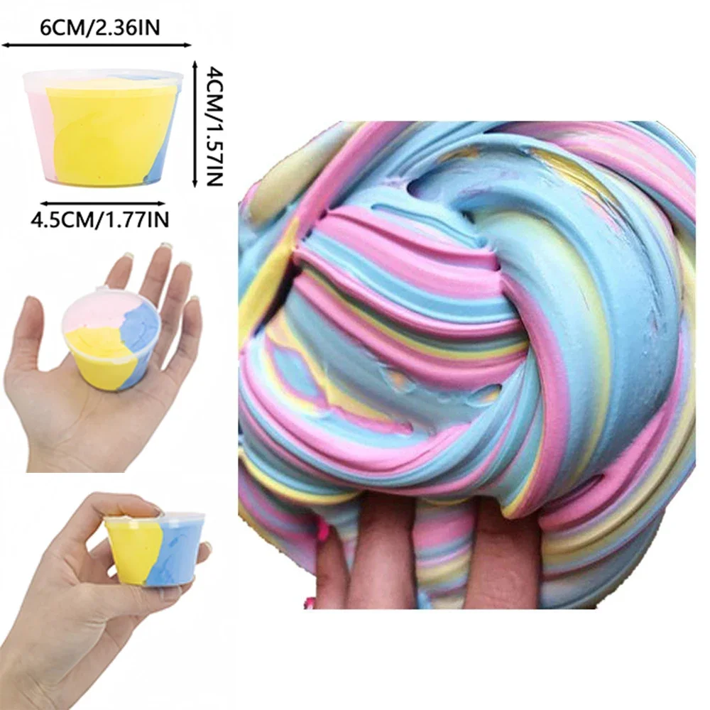 80ml Slime Fluffy Supplies Toys Soft DIY Clay Light Plasticine Putty Playdough Lizun Polymer Modelling Charms Slime Putty Toys