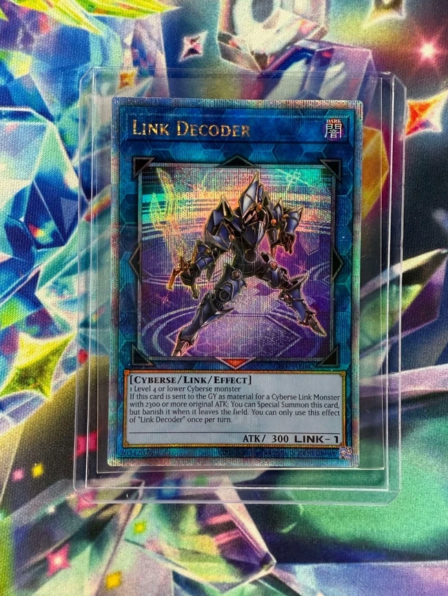 yugioh-konami-duel-monsters-cr07-ae042-decodificador-de-enlace-cuarto-de-siglo-secret-rare-coleccion-asiatica-ingles-tarjeta-de-menta