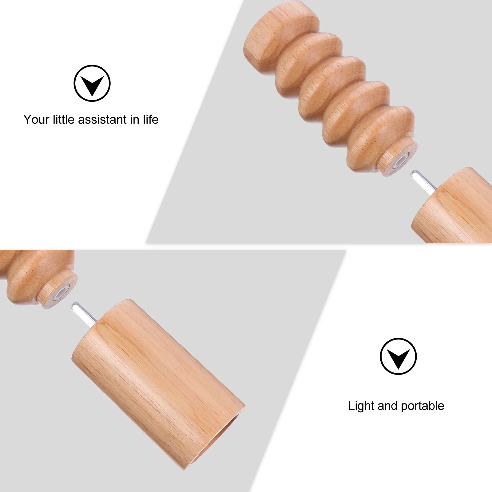 

Wooden Pepper Grinder Mill Classic Manual Crusher For Cumin Salt Kitchen Seasoning Tool Strong Smooth