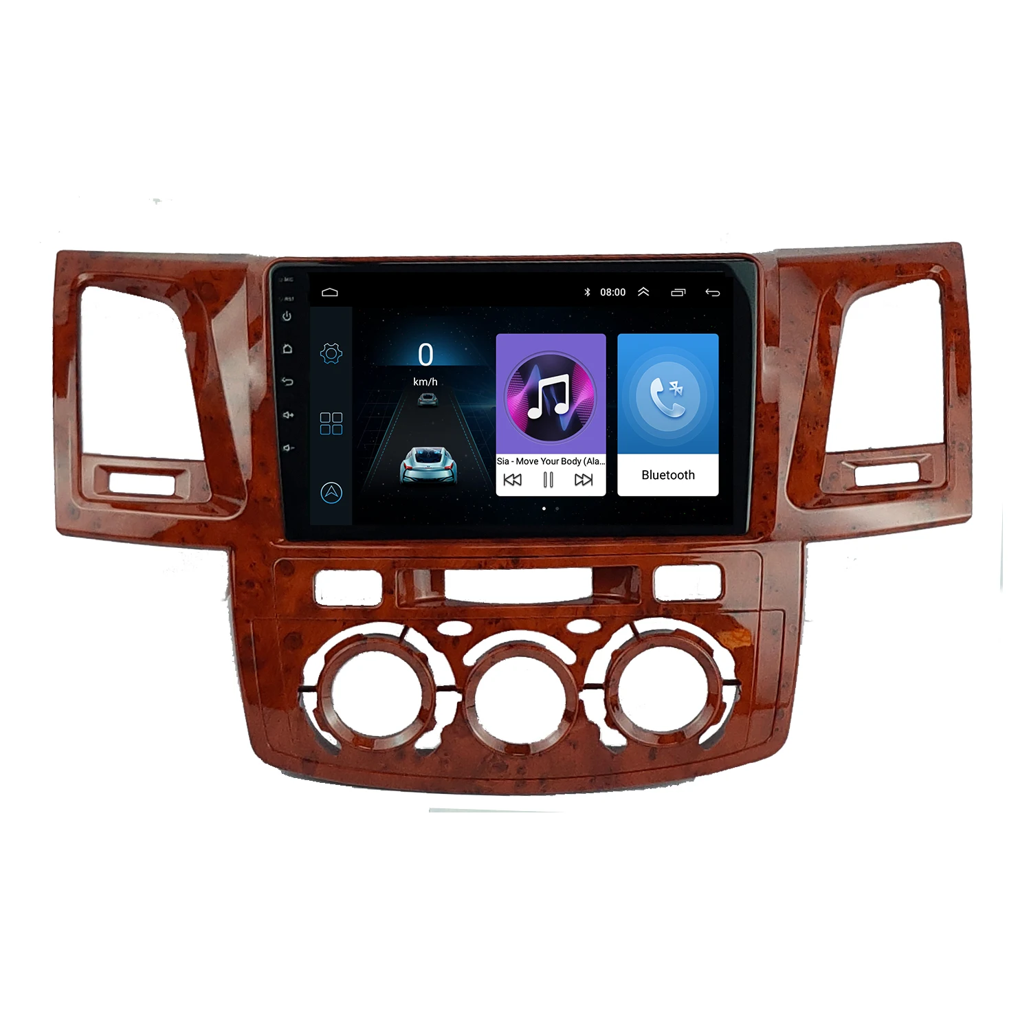 9-calowa ramka radia do Toyota Fortuner Vigo Hilux 2007-2014 Zestaw wykończenia instalacji deski rozdzielczej Android Audio GPS Navigation Fascia