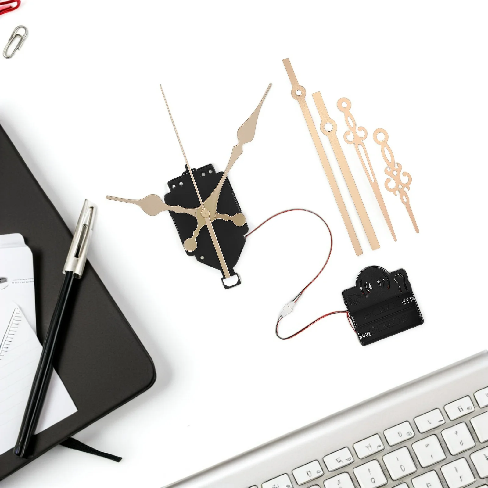 

1 set 1 Set Diy Quartz Clock Kit Durable Metal Plastic Quiet Operation For Home Office Cafe Library Decor Wall Clock Mechanism