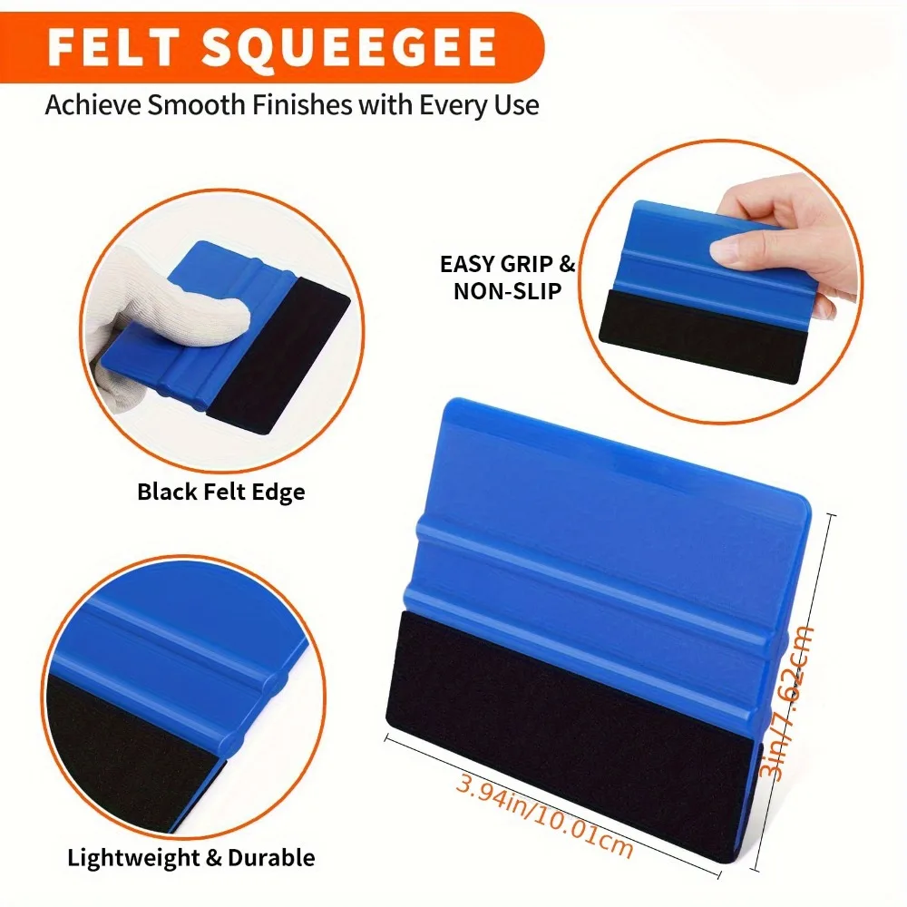 Car Window Tinting And Self Adhesive Wallpaper Tool Set Including Squeegee Smoothing Tools Utility Knife And Measuring Tape
