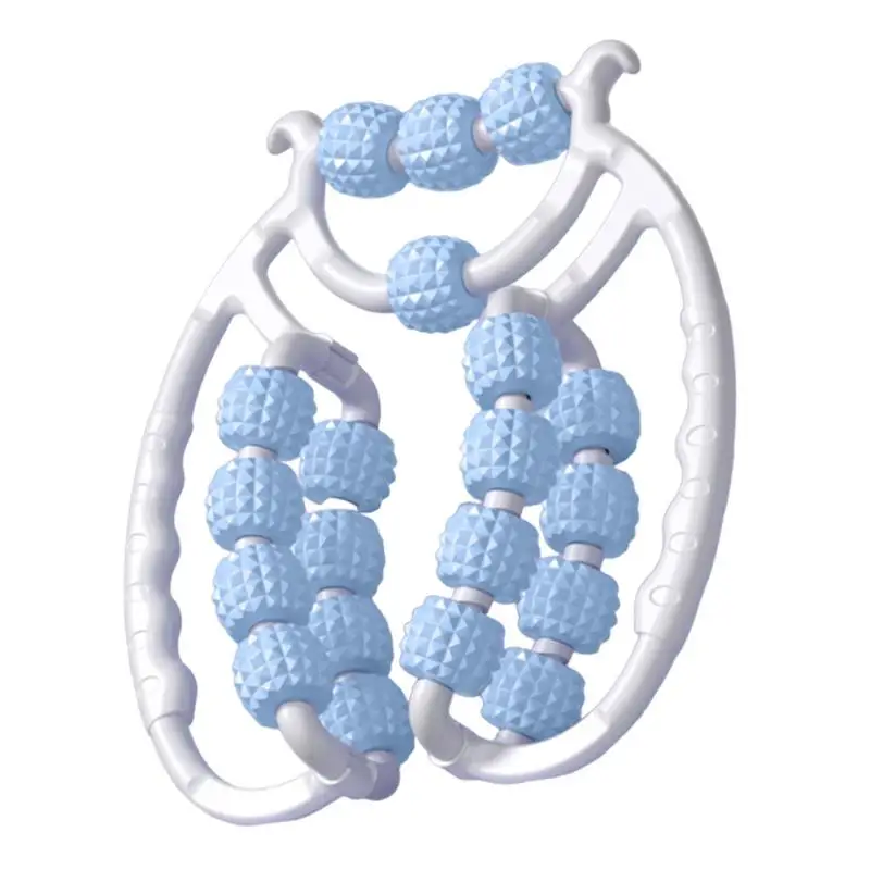 

Массажер мышечный с 20 колесами, ручной расслабляющий массажер для ног, устройство для массажа шейного отдела позвоночника
