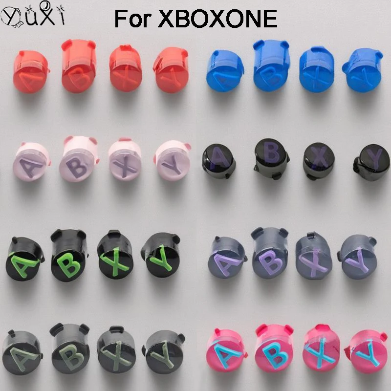 Yuxi 1เซ็ตสำหรับ Xbox One S X1S Elite 1 2 Xbox Series X อะไหล่ชุดปุ่มควบคุมไร้สาย abxy ชุดปุ่มแป้นเกม