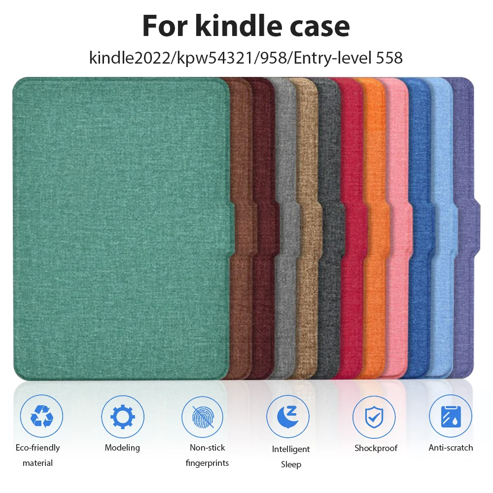 

Protective Shell Ultra Slim PU Leather Smart Cover 6.8 Inch Folio Case For Kindle Paperwhite 5 11th r 6.8 Inch Folio e-book Case