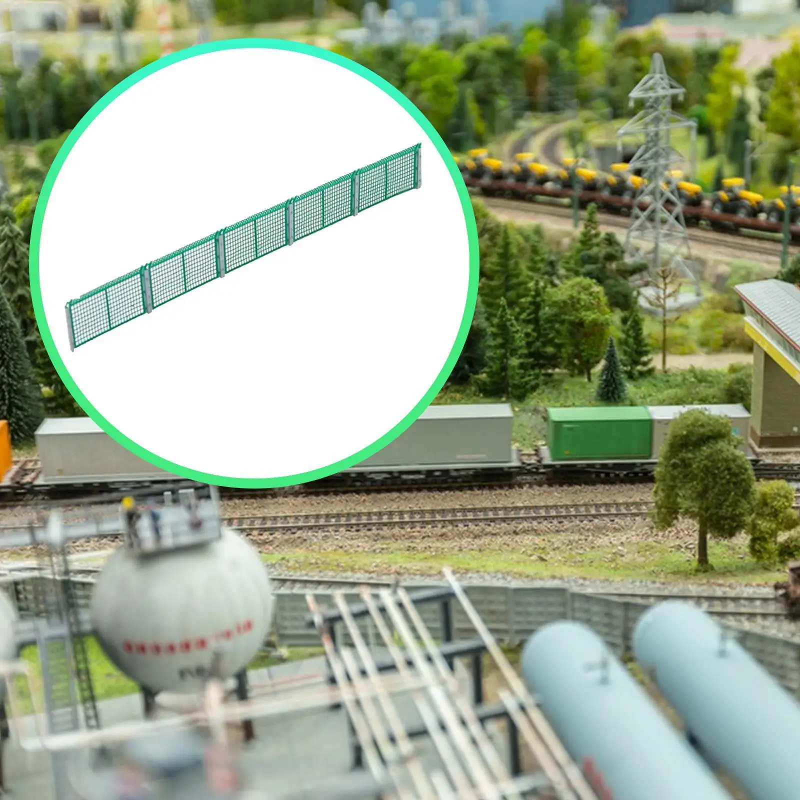 

HO Scale Fence Train Accessory Realistic Railroad Fencing Landscape Building Accessories for Model Building Diorama Scene