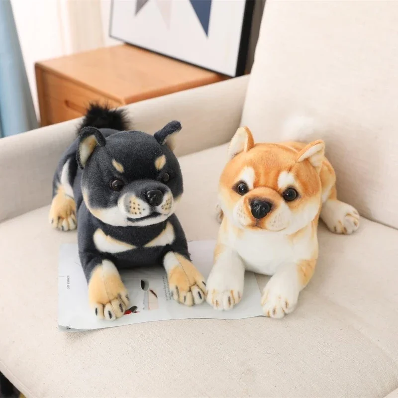 Simulated Animal Dog Toys Cute Soft Simulation Shiba inu Puppy Doll Easter Birthday Gift Kids Toy Bedroom Decor