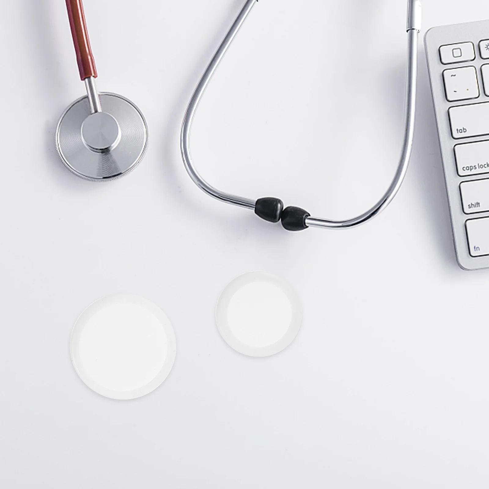 

2 pcs Stethoscope Diaphragm For Adult Pediatric Replacement Durable Medical Grade Kids Women Men Teaching Practice Tool