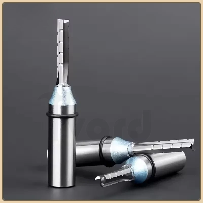 

TCT Straight Milling Cutter 3 Flutes 1/2 Shank MDF Plywood Chipboard Wood Carving Trimming Slotting Router Bit End Mill