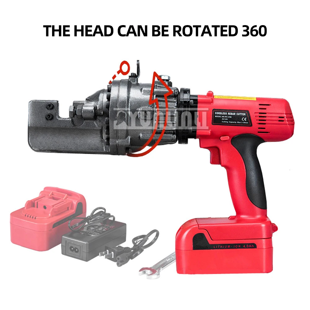 

4-22mm Electric Hydraulic Rebar Cutting Machine Rebar Cutter RC-16B RC-20B RC-22B Portable Steel Bar Cutting Tool