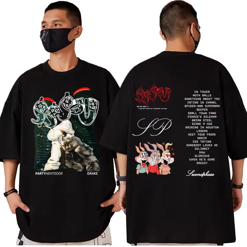 

Rapper Drake & PARTYNEXTDOOR Some Sexy Songs 4 U Album Graphic T Shirts Men's Women's Fashion Hip Hop Retro Short Sleeve T-shirt