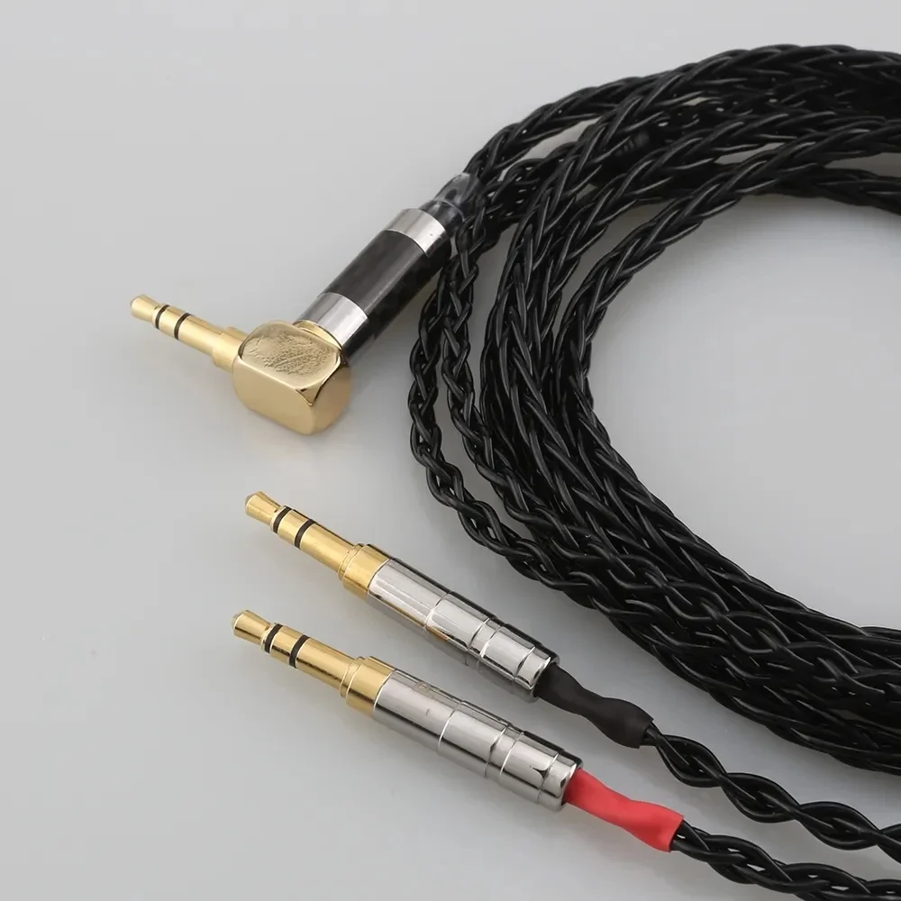 ปลั๊กมุม 8 Core หูฟังหูฟังสําหรับ Denon AH-D600 D7100 Hifiman Sundara Ananda HE1000se HE6se he400i he400se Arya