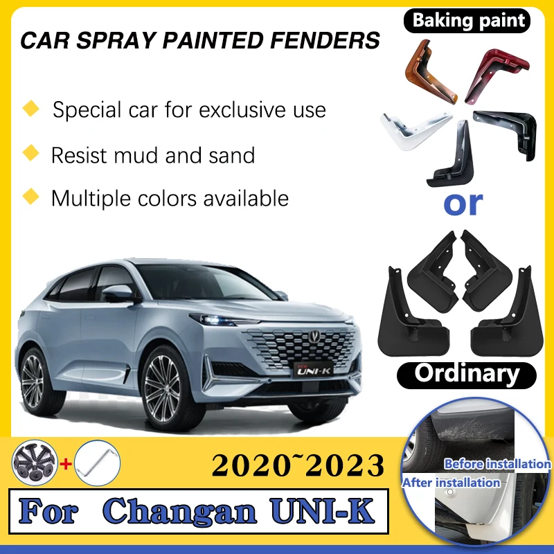 

Car Mud Flaps For Changan UNI K 2023 Accessories 2020~2023 Car Flap Splas Splash Guard Front Rear Mudguards Accessories Fenders