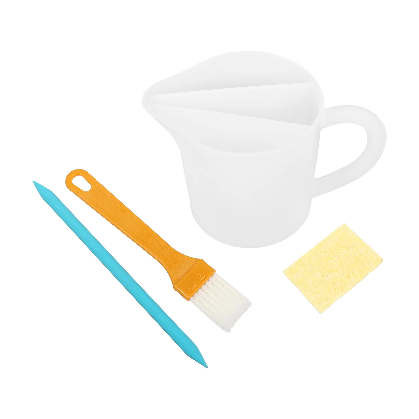 

1 Set 500Ml Silicone Split Pouring Cup 3-Channel Paint Mixing Measuring Jug Reusable Resin Art Craft Tool For Diy Fluid Acrylic