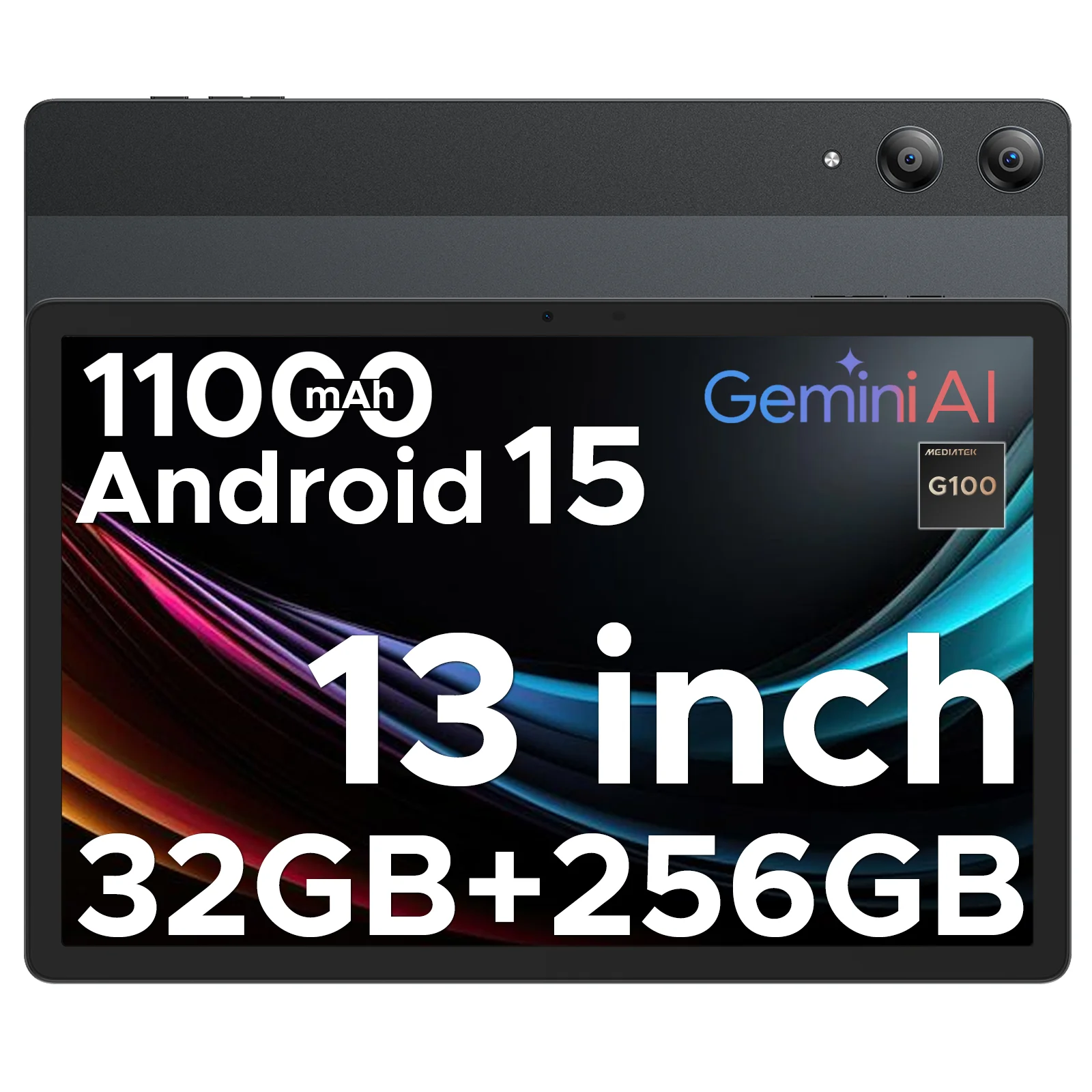 DOOGEE Tab E3 Pro Tablet 32GB+256GB Android 15 Gemini AI 13'' Scherm 7,9 mm Ultradun Helio G100 11000mAh Batterij Smart Pad