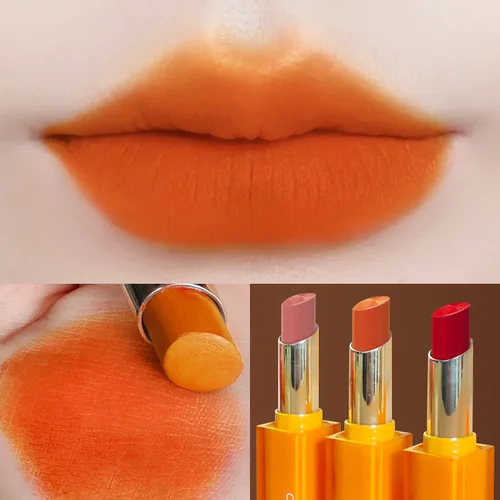 Imagen 1 del producto El lápiz labial no se pega a la taza, color calabaza, naranja, tomates podridos, tonos de naranja cálidos, vitalidad y rojo naranja sangre