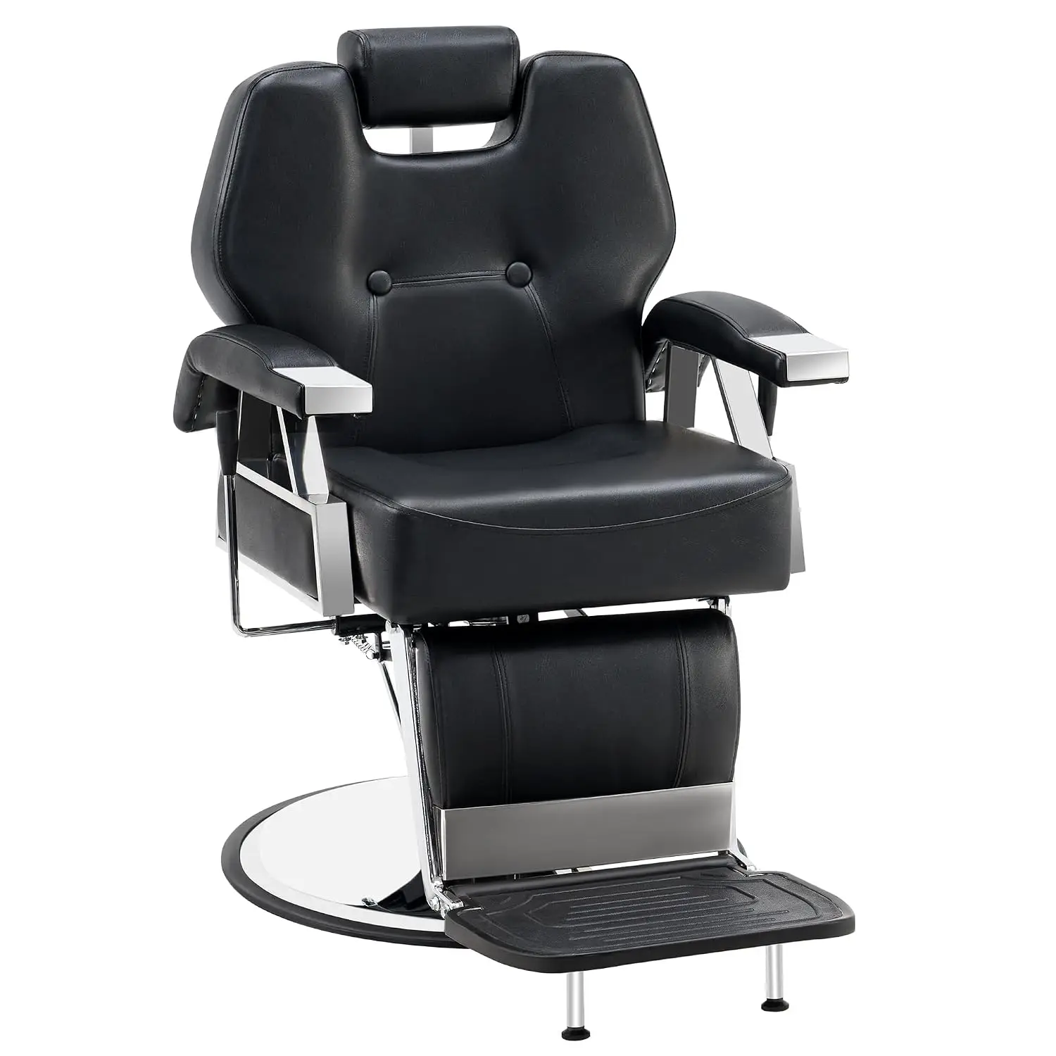Heavy Duty Reclining Hydraulic Barber Chair Salon Spa Tattoo Equipment Black, Customized