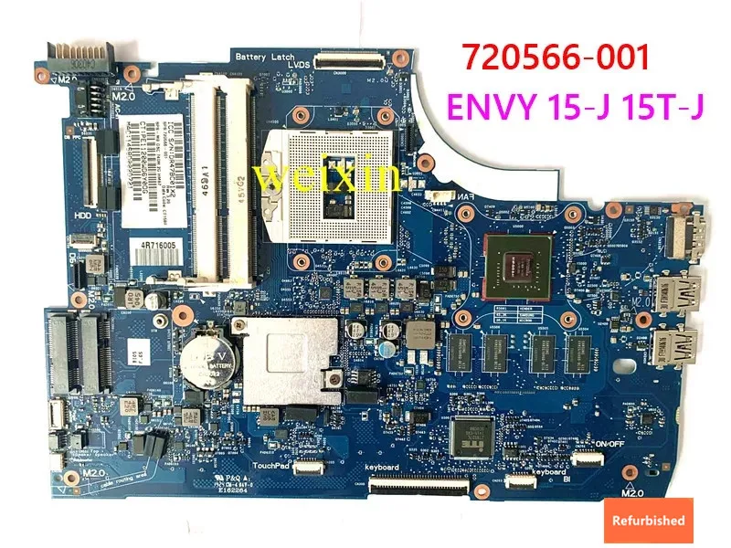 Refurbished  720566-001  720566-501 For HP ENVY 15-J 15T-J laptop mainboard  laptop motherboard  Tested 60 days warranty