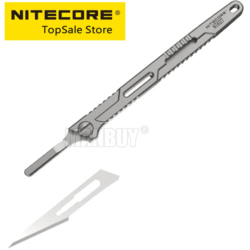 

NITECORE NTK07 / Spare Blade Ultra-Slim Unibody Titanium Knife Mini Multifunctional Folding Hunting Camping Fishing Outdoor Tool