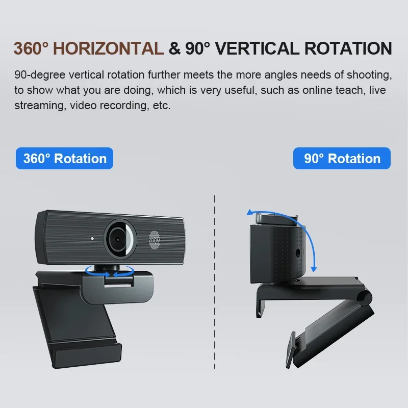Best Seller Autofocus 30fps Conference Camera Webcam Magnetic Lens Cover 1080p 4k Webcam Camera With Microphone Speaker