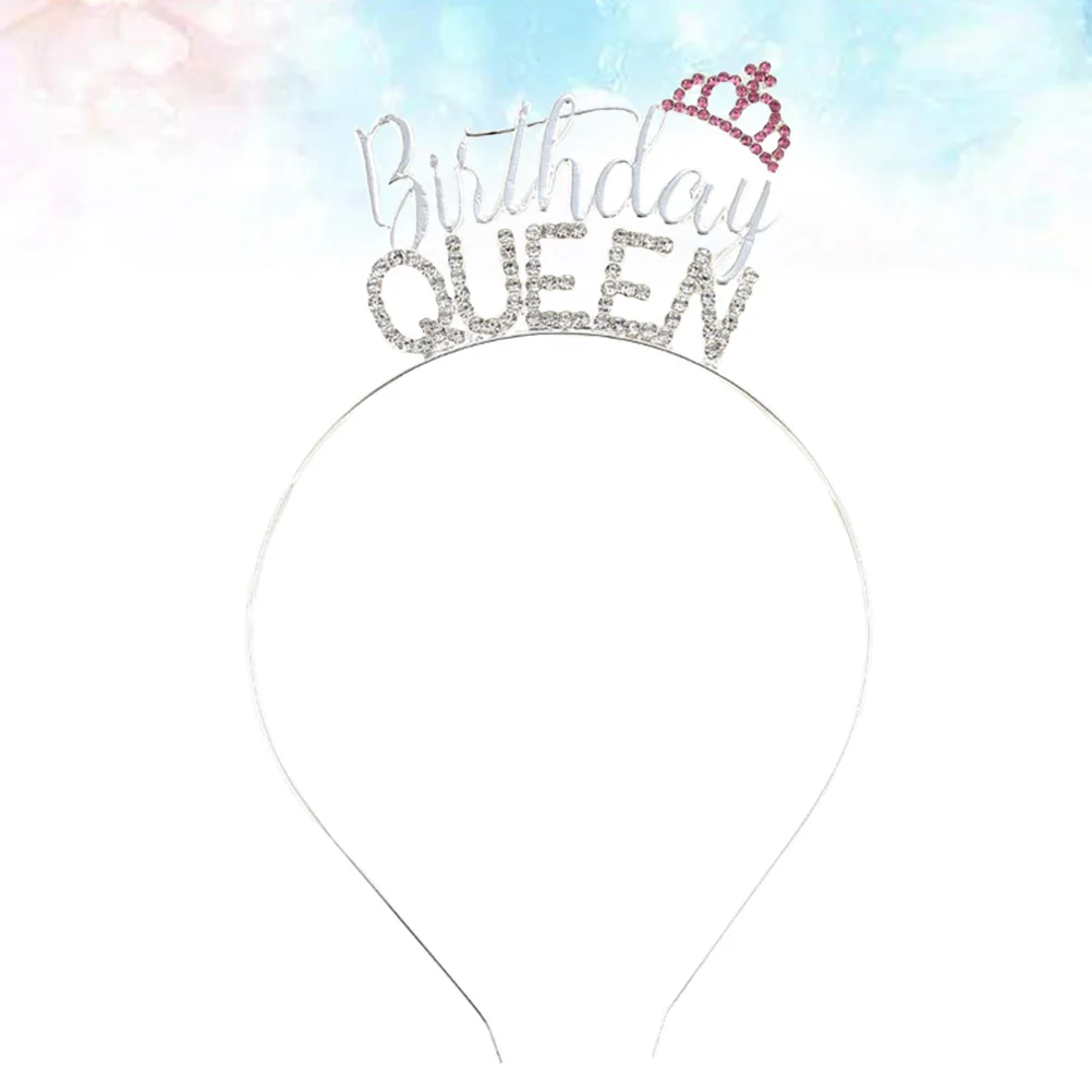 

Birthday Crown Hair Accessory Silver Stylish Lovely Headband Party Supplies Costume Photo Props Gift Fashion Hair Hoop