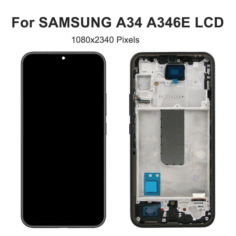 For Samsung A34 5G For AMOLED A34 A346 A346B A346E A346M A3460 LCD Display Touch Screen Digitizer Assembly Replacement