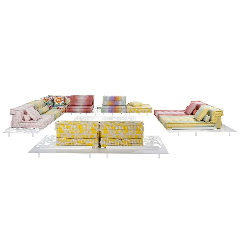 

Middle East Arabian fabric sofa splicing personalized large apartment free lazy leisure sofa