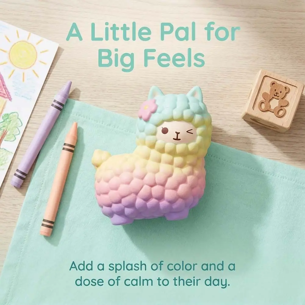 Simulation Alpaca Squeeze Super Soft Elastic Sheep Slow Rebound Creative Colorful Slow Rising Squeeze Gift