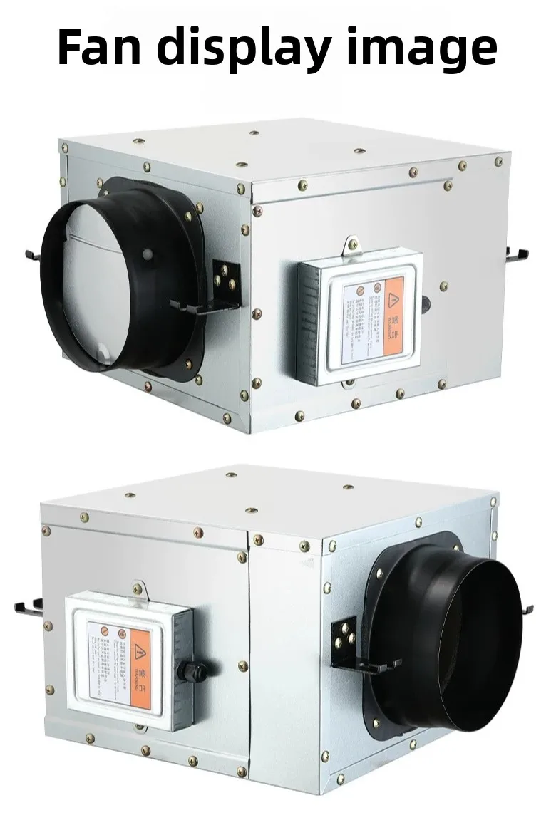 Commercial Silent Duct Fan Inline Ventilation Exhaust Air Purifier for Home Fresh Air System